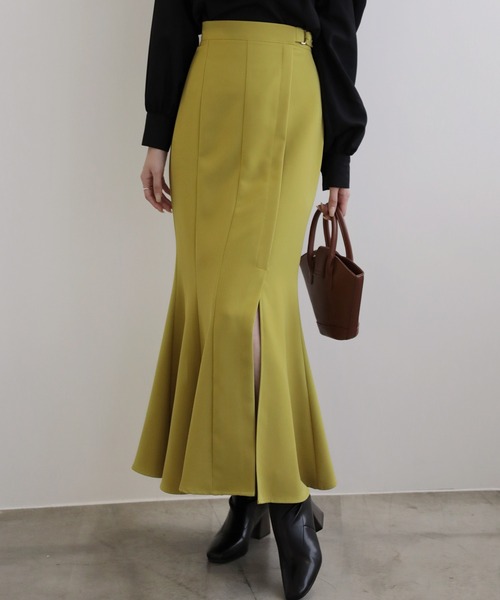 サイドアジャスタースリットマーメイドスカート（スカート