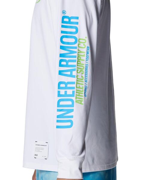 UNDER ARMOUR（アンダーアーマー）の「UAモチベート グラフィック ロングスリーブ Tシャツ（トレーニング/メンズ）（Tシャツ/カットソー・メンズ・ホワイト・3XL/L/S/M/XL/2XL/4XL/5XL）」の6枚目の写真