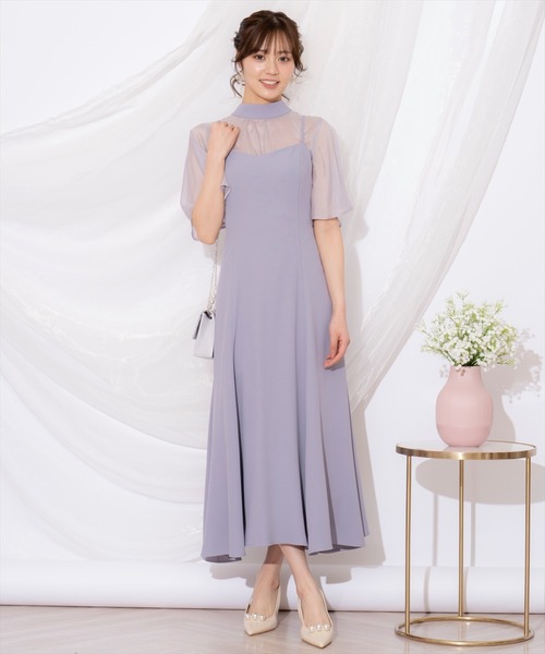 ウィルセレクション　ドレス&ショール　セット WILLSELECTION（ウィルセレクション）の「レース刺繍ドレス