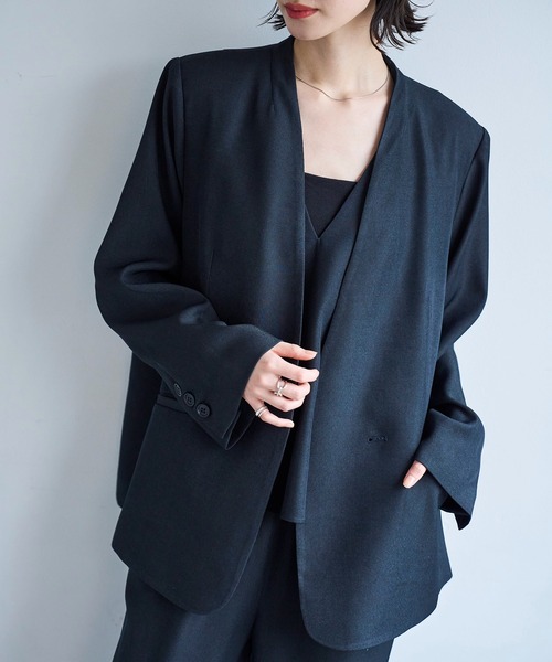 Magine(マージン)】【予約販売9月中旬～下旬入荷】Collarless
