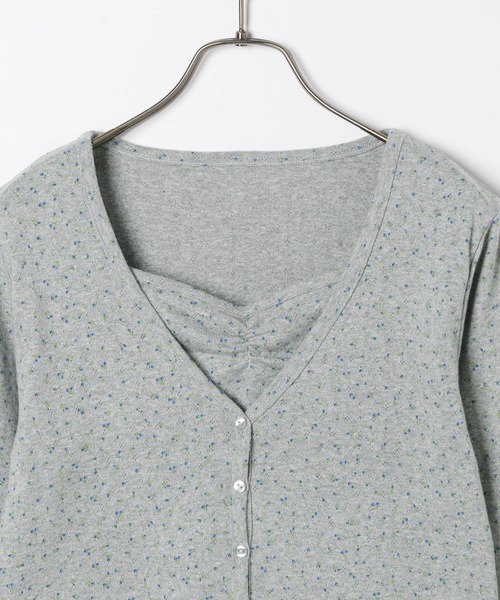 Heather（ヘザー）の「花柄カーディガン/キャミ2P　327078（アンサンブル・レディース・ホワイト系その他/グレー系その他/ブラック系その他・FREE）」の7枚目の写真