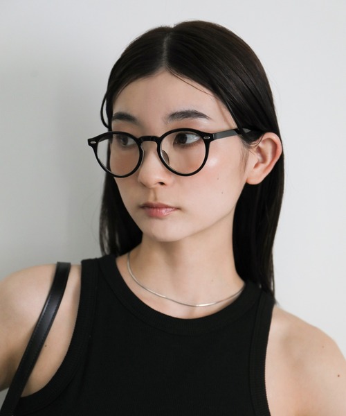 select MOCA（セレクトモカ）の「ボストンUVサングラス（サングラス・レディース・ブラウン/クリア/ブラック・FREE）」の3枚目の写真