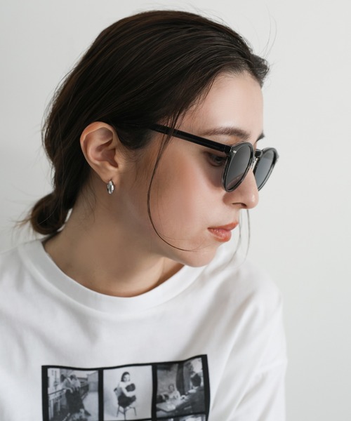 select MOCA（セレクトモカ）の「ボストンUVサングラス（サングラス・レディース・ブラウン/クリア/ブラック・FREE）」の7枚目の写真