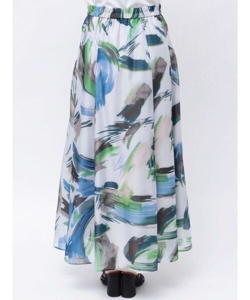 ELENDEEK（エレンディーク）の「ペインティングパターンフレアスカート（スカート・レディース・グリーン/ブラック・01/02）」の19枚目の写真