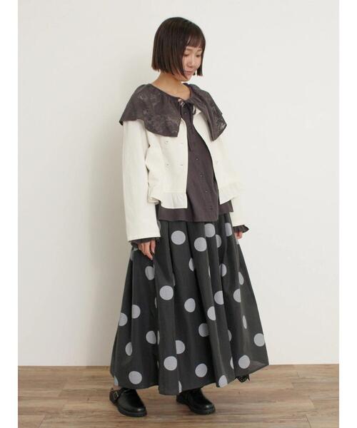 Samansa Mos2（サマンサ モスモス）の「カット切替ペチパンツ（その他パンツ・レディース・ブラック/オフホワイト/ベージュ・F）」の17枚目の写真