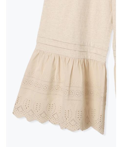 Samansa Mos2（サマンサ モスモス）の「カット切替ペチパンツ（その他パンツ・レディース・ブラック/オフホワイト/ベージュ・F）」の10枚目の写真