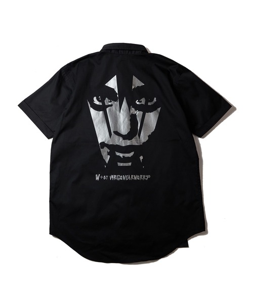 [W] by VIRGOwearworks（ダブリューバイヴァルゴウェアーワークス）の「Face Logo W-Shirts（シャツ/ブラウス・メンズ・ブラック×シルバー/ブラック×ホワイト・MEDIUM/LARGE/X-LARGE）」の8枚目の写真