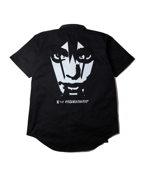 [W] by VIRGOwearworks（ダブリューバイヴァルゴウェアーワークス）の「Face Logo W-Shirts（シャツ/ブラウス・メンズ・ブラック×シルバー/ブラック×ホワイト・MEDIUM/LARGE/X-LARGE）」の6枚目の写真