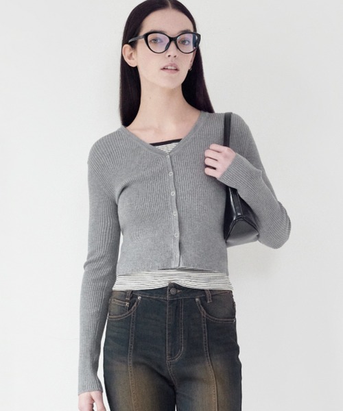 カーディガン KIRSH PLAIN V NECK SLIM CARDIGAN キルシー プレイン ブイネック スリム カーディガン レディース KIRSH PLAIN V NECK SLIM CARDIGAN キルシー プレイン