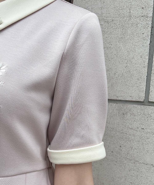 F i.n.t(フィント)の「クレリックダンボールニットワンピース/ fint フィント(ワンピース・レディース・ライトピンク/チャコールグレー・FREE)」の21枚目の写真