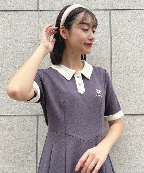 F i.n.t(フィント)の「クレリックダンボールニットワンピース/ fint フィント(ワンピース・レディース・ライトピンク/チャコールグレー・FREE)」の19枚目の写真
