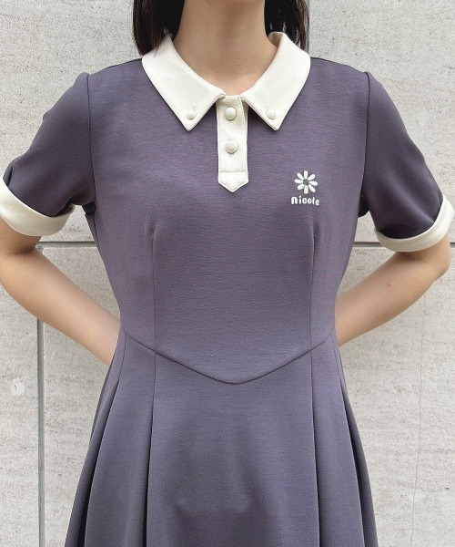 F i.n.t(フィント)の「クレリックダンボールニットワンピース/ fint フィント(ワンピース・レディース・ライトピンク/チャコールグレー・FREE)」の18枚目の写真