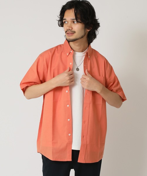 セール】通気性、吸水性の良い インド綿 コットン100％ 半袖 ボタン