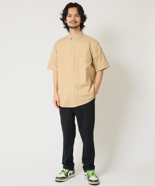 ARCADE(アーケード)の「通気性、吸水性の良い インド綿 コットン100% 半袖 ボタンダウンシャツ(シャツ/ブラウス・メンズ・ベージュ/ネイビー/オレンジ/ホワイト/ブルー・M/L/LL)」の10枚目の写真