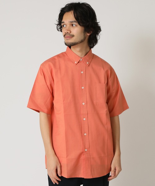 新品CASTELBAJAC SPORT 半袖ボタンダウンシャツ　オレンジサイズ1 新品CASTELBAJAC SPORT 半袖ボタンダウンシャツ オレンジサイズ1