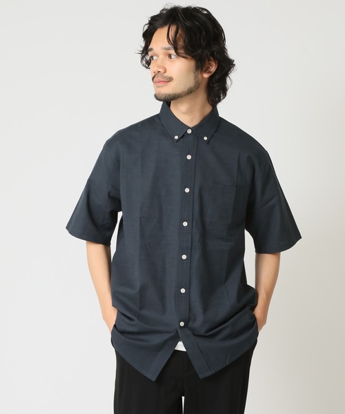 ARCADE(アーケード)の「通気性、吸水性の良い インド綿 コットン100% 半袖 ボタンダウンシャツ(シャツ/ブラウス・メンズ・ベージュ/ネイビー/オレンジ/ホワイト/ブルー・M/L/LL)」の17枚目の写真