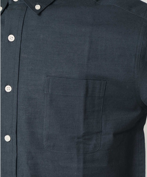 ARCADE(アーケード)の「通気性、吸水性の良い インド綿 コットン100% 半袖 ボタンダウンシャツ(シャツ/ブラウス・メンズ・ベージュ/ネイビー/オレンジ/ホワイト/ブルー・M/L/LL)」の22枚目の写真