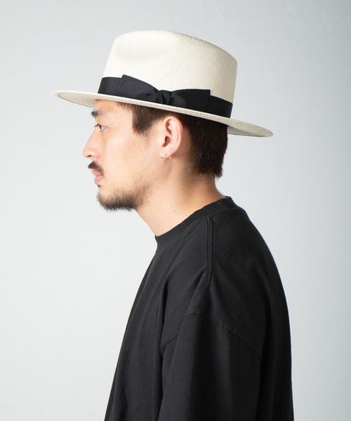 RACAL(ラカル)の「Ecuadorian Panama Fedora Hat / エクアドルパナマフェドラハット(ハット・メンズ・ナチュラル・MEDIUM/LARGE)」の1枚目の写真