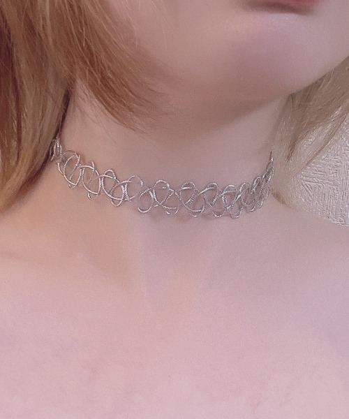 y2k GINZI レザーチョーカー鎖平成グランジpunk anmic741217.jpg