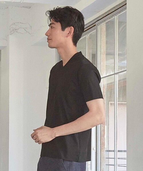 UNION STATION（ユニオンステーション）の「50SシルケットポンチT(Vネック)（Tシャツ/カットソー・メンズ・ホワイト/ブラック・LL/S/M/L）」の19枚目の写真