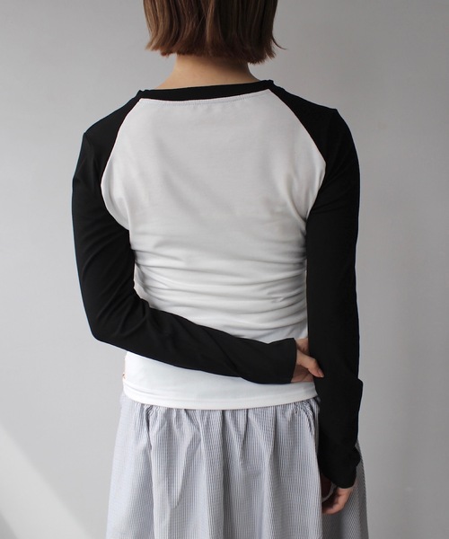 SANSeLF(サンセルフ)の「【SANSeLF】グラフィックラグランロンT sanw25s070(Tシャツ/カットソー・レディース・ホワイト・FREE)」の6枚目の写真