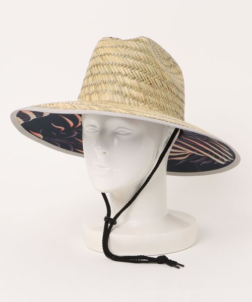 BILLABONG(ビラボン)の「BILLABONG メンズ TIDES PRINT STRAW ハット 【2025年春夏モデル】/ビラボンストローハット(ハット・メンズ・マルチ/ブルー・FREE)」の2枚目の写真
