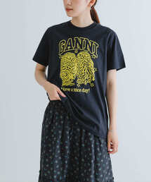 GANNI | GANNI　BasicJersey OwlsRelaxed T-shirts(Tシャツ/カットソー)