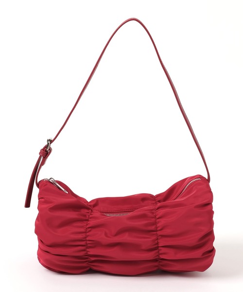 RED ジグザグ模様 ショルダーバッグ ドラム RED ジグザグ模様 ショルダーバッグ ドラム バッグ