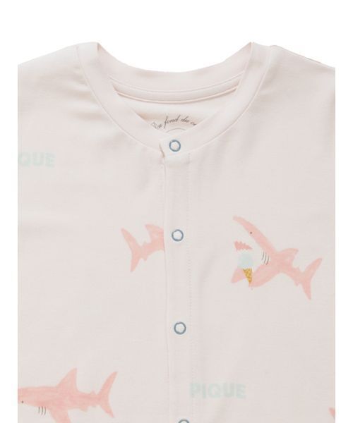 セール】【BABY】【接触冷感】SHARK柄ロンパース（ルームウェア
