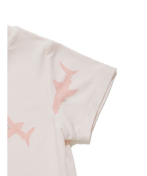 ジェラートピケ　くじらモチーフ　ルームウェア　パジャマ　ピンク gelato pique（ジェラートピケ）の「クジラモチーフTシャツ
