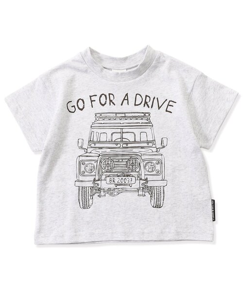 BREEZE（ブリーズ）の「【ジュニア対応】車&ハンバーガー半袖Tシャツ（Tシャツ/カットソー・キッズ・グレー/オフホワイト/ネイビー/イエロー・80/90/100/110/120/130/140）」の9枚目の写真