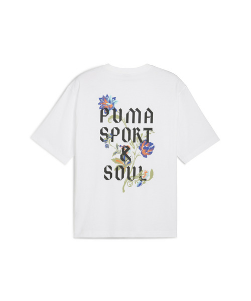 PUMA（プーマ）の「PUMA プーマ メンズ フローラル ショート グラフィック ボクシー 半袖 Tシャツ（Tシャツ/カットソー・メンズ・ホワイト/ブラック/ブラウン系その他・SMALL/X-LARGE/MEDIUM/LARGE/XX-LARGE）」の8枚目の写真