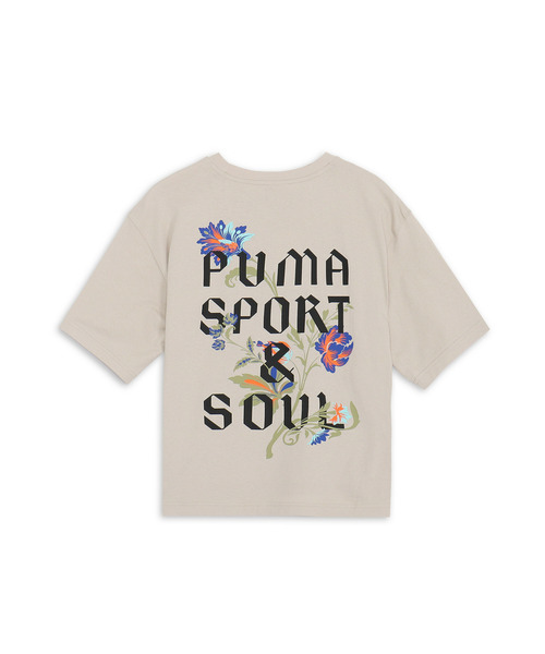PUMA（プーマ）の「PUMA プーマ メンズ フローラル ショート グラフィック ボクシー 半袖 Tシャツ（Tシャツ/カットソー・メンズ・ホワイト/ブラック/ブラウン系その他・SMALL/X-LARGE/MEDIUM/LARGE/XX-LARGE）」の12枚目の写真