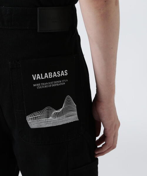 入手困難✨ VALABASAS バラバサス デニム 32インチ ブラック Valabasas /バラバサス/PATCH FADE BLACK BAGGY J（デニムパンツ