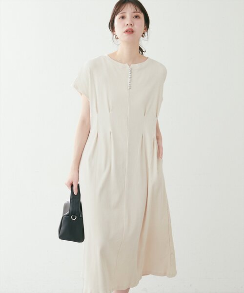 ぶぅmama セール】【mamamo】テレコリブZIPあき2wayワンピース（ワンピース