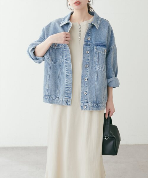 natural couture（ナチュラルクチュール）の「【mamamo】テレコリブZIPあき2wayワンピース（ワンピース・レディース・ピンク/アイボリー/チャコールグレー/ブラック・FREE）」の9枚目の写真