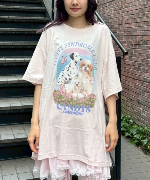 FLUFFY CLUB BIG Tシャツ（Tシャツ/カットソー）｜Candy