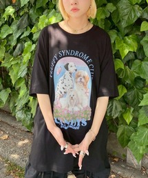 Candy Stripper | FLUFFY CLUB BIG Tシャツ(Tシャツ/カットソー)