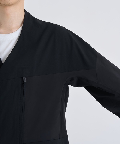 WHITE MOUNTAINEERING(ホワイトマウンテニアリング)の「【White Mountaineering / ホワイトマウンテニアリング】別注 STRETCHED HYBRID NO COLLAR JACKET/セットアップ対応(テーラードジャケット・メンズ・ブラック・0/1/2/3)」の7枚目の写真