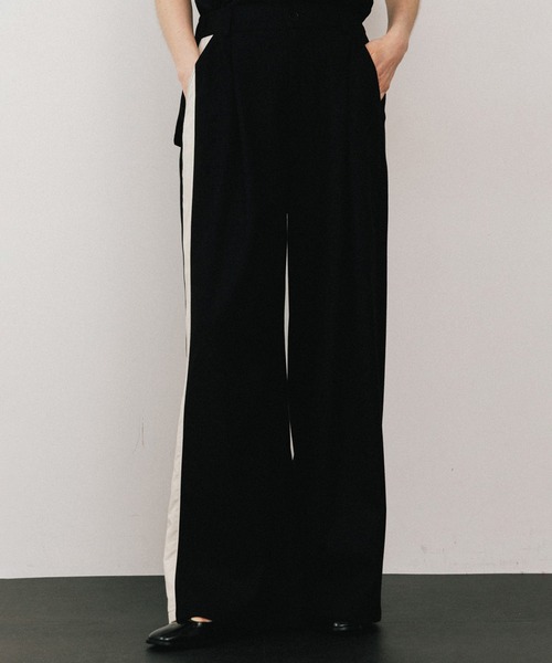 LA BELLE ETUDE（ラベルエチュード）の「アシメサイドラインデザインパンツ（その他パンツ・レディース・ブラウン/ピンク/ブラック・0/1）」の22枚目の写真