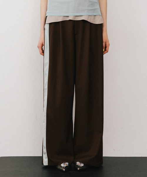 LA BELLE ETUDE（ラベルエチュード）の「アシメサイドラインデザインパンツ（その他パンツ・レディース・ブラウン/ピンク/ブラック・0/1）」の8枚目の写真