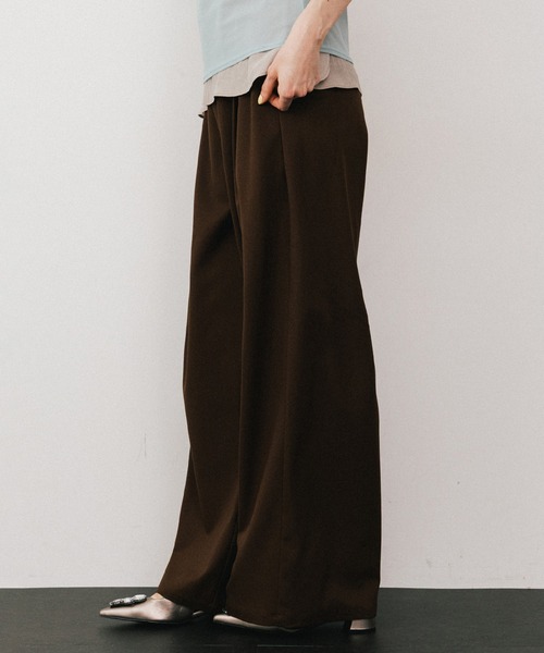 LA BELLE ETUDE（ラベルエチュード）の「アシメサイドラインデザインパンツ（その他パンツ・レディース・ブラウン/ピンク/ブラック・0/1）」の10枚目の写真