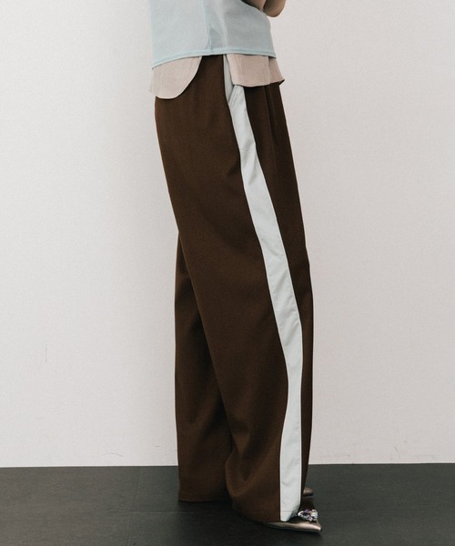 LA BELLE ETUDE（ラベルエチュード）の「アシメサイドラインデザインパンツ（その他パンツ・レディース・ブラウン/ピンク/ブラック・0/1）」の12枚目の写真