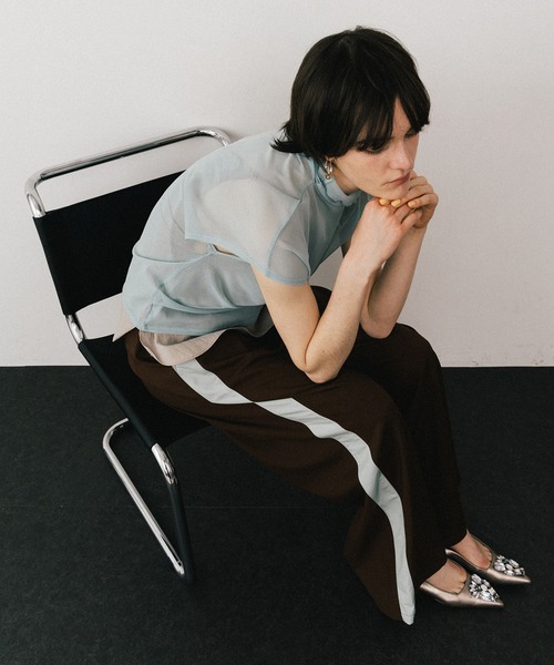 LA BELLE ETUDE（ラベルエチュード）の「アシメサイドラインデザインパンツ（その他パンツ・レディース・ブラウン/ピンク/ブラック・0/1）」の17枚目の写真