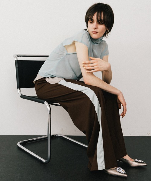 LA BELLE ETUDE（ラベルエチュード）の「アシメサイドラインデザインパンツ（その他パンツ・レディース・ブラウン/ピンク/ブラック・0/1）」の15枚目の写真