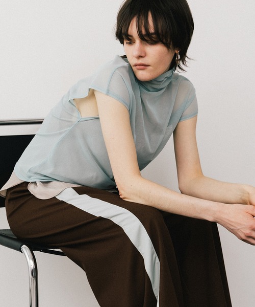 LA BELLE ETUDE（ラベルエチュード）の「アシメサイドラインデザインパンツ（その他パンツ・レディース・ブラウン/ピンク/ブラック・0/1）」の16枚目の写真