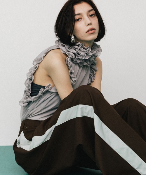 LA BELLE ETUDE アシメサイドラインデザインパンツ 新品 サイズ1 アシメサイドラインデザインパンツ（その他パンツ）｜LA BELLE