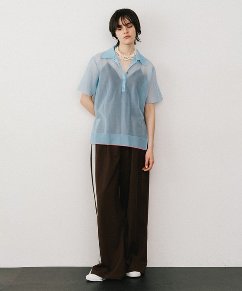 LA BELLE ETUDE（ラベルエチュード）の「アシメサイドラインデザインパンツ（その他パンツ・レディース・ブラウン/ピンク/ブラック・0/1）」の5枚目の写真