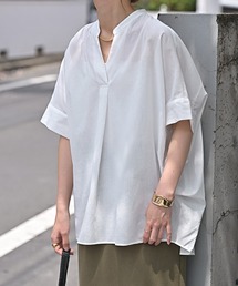 リネンライクドルマンスキッパーシャツ