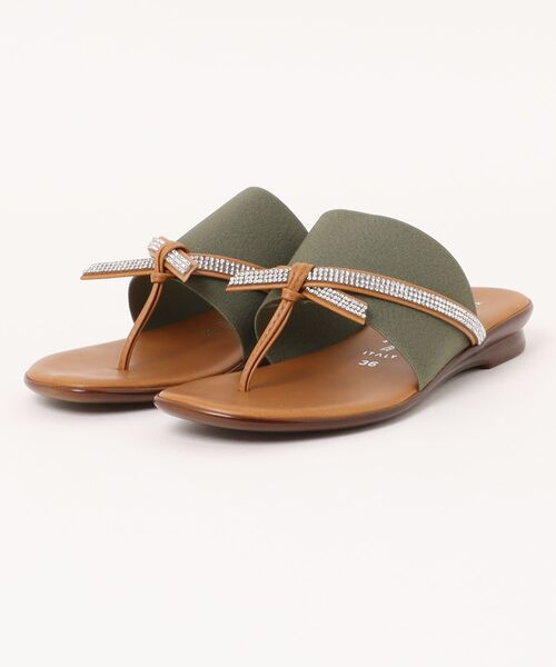セール】【ITALIAN SHOEMAKERS】ビジューストラップトング